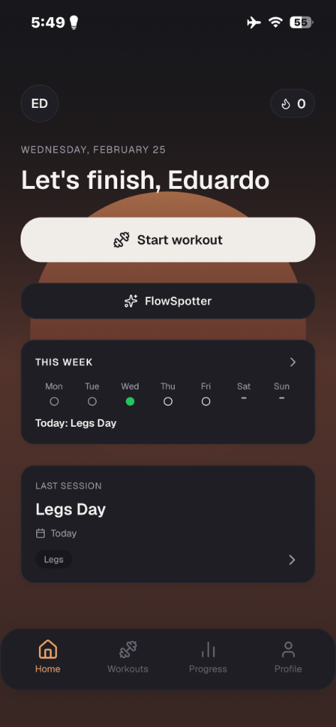 Flowgains app static preview